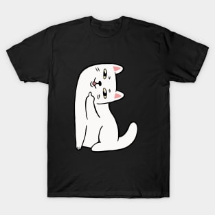 Middle Finger Cat T-Shirt